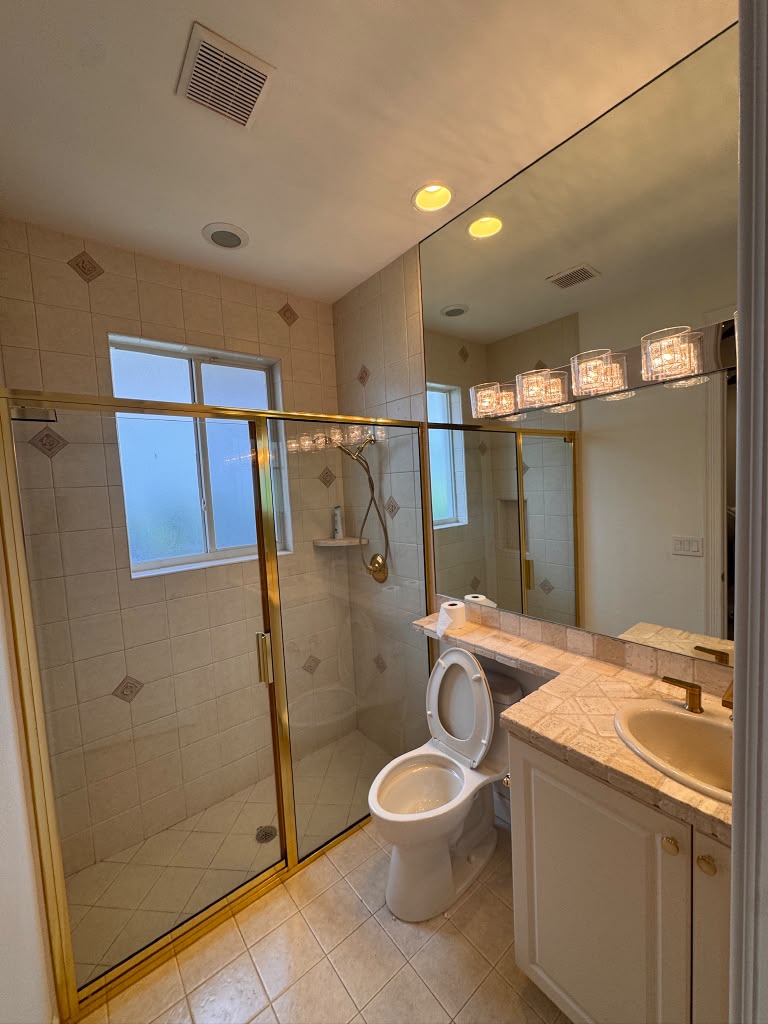 Bathroom after contemporary renovation